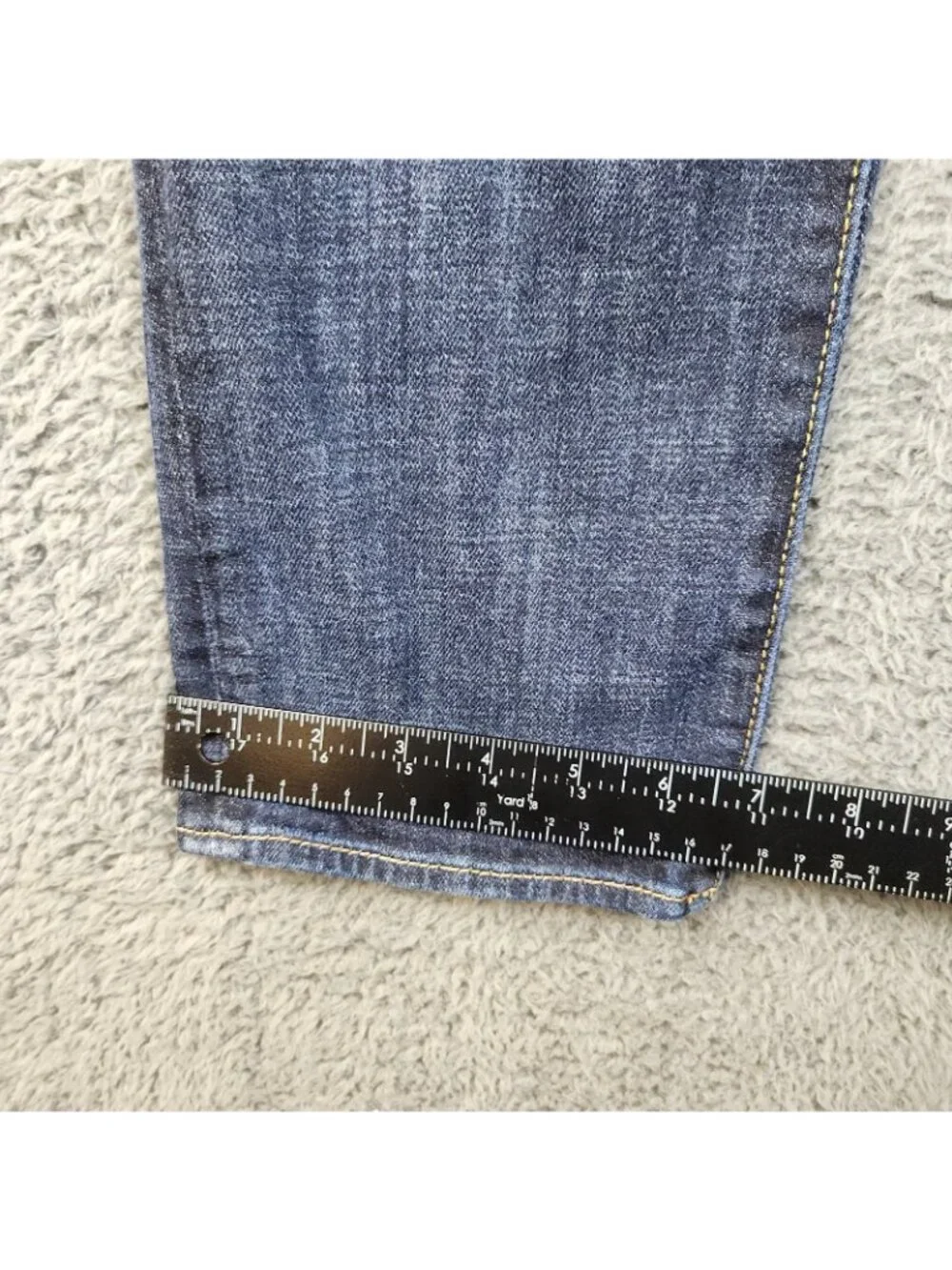 AE Low-Rise Artist Crop Jean Women's 8 American Eagle Double Button No Stretch - Picture 4 of 10